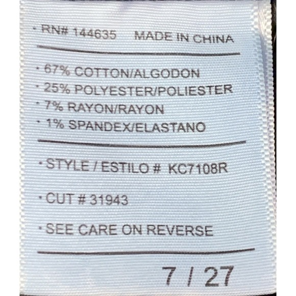 KanCan Jeans Womens Size 7/27 Estilo Dark Wash Blue Mid Rise Three Button Jeans - Picture 7 of 9